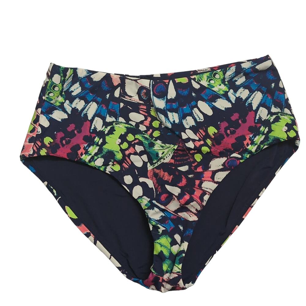 Andie The High Waisted Bottom Butterfly Multicolor S New